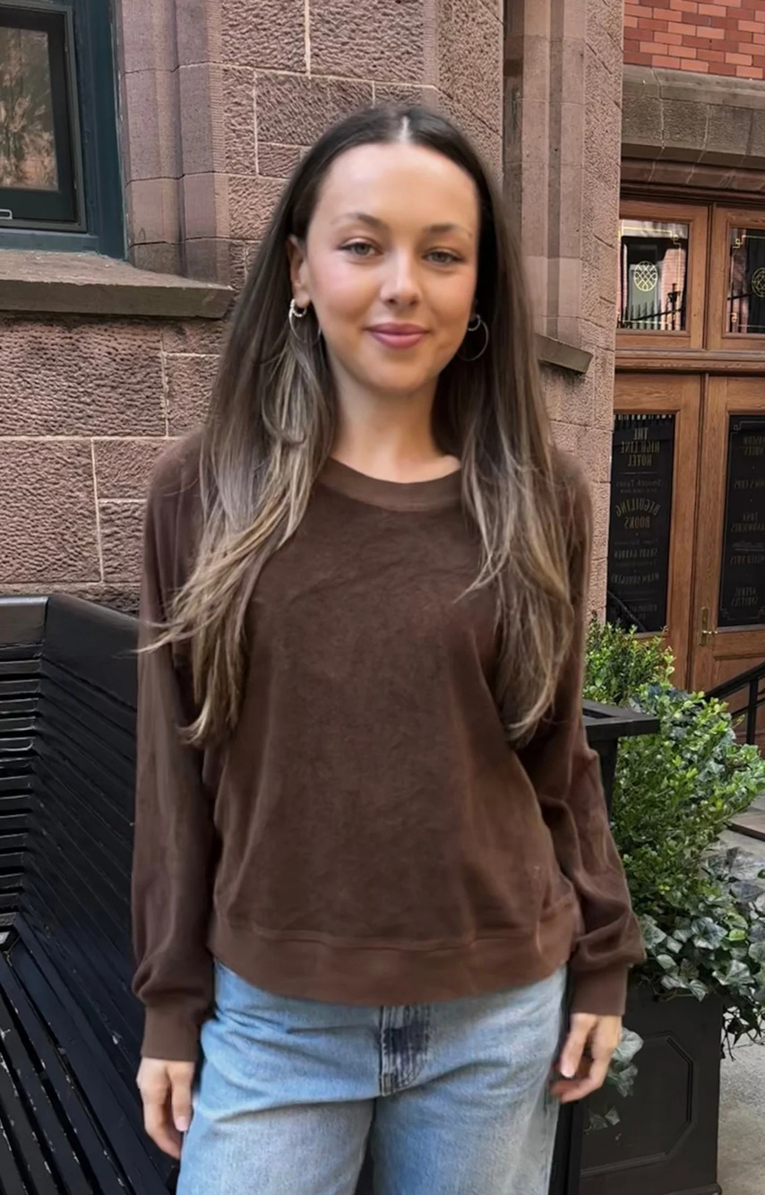 NWT Xrena Pierre Terry Sweatshirt